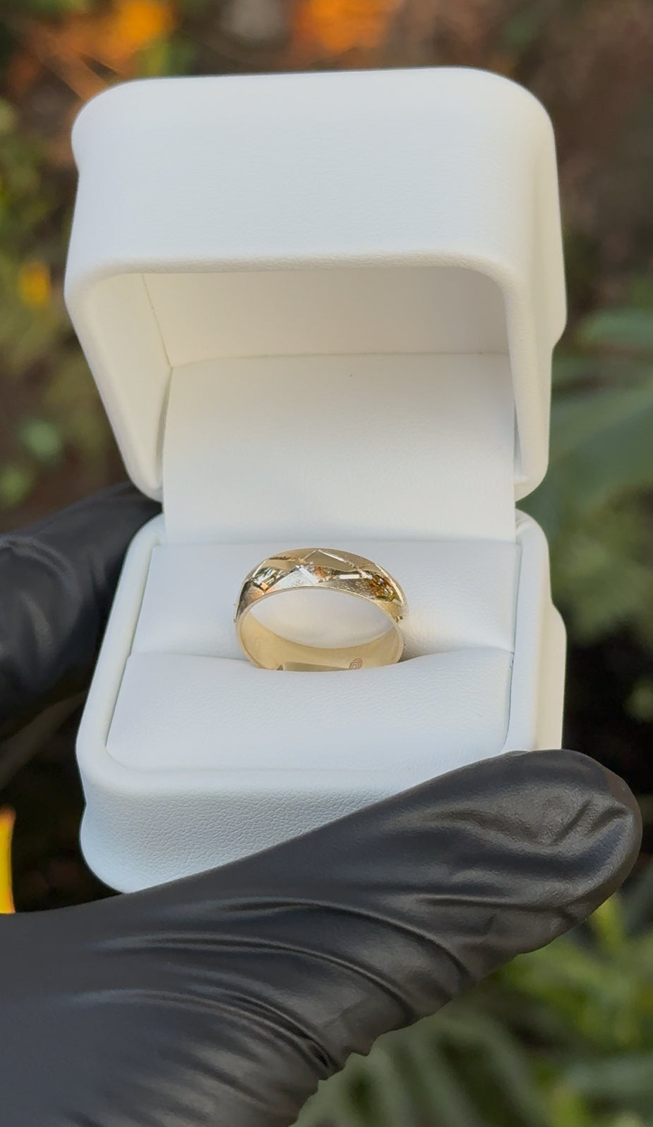 Samoan Tribal Design Ring – 6mm (Solid 14K Gold)