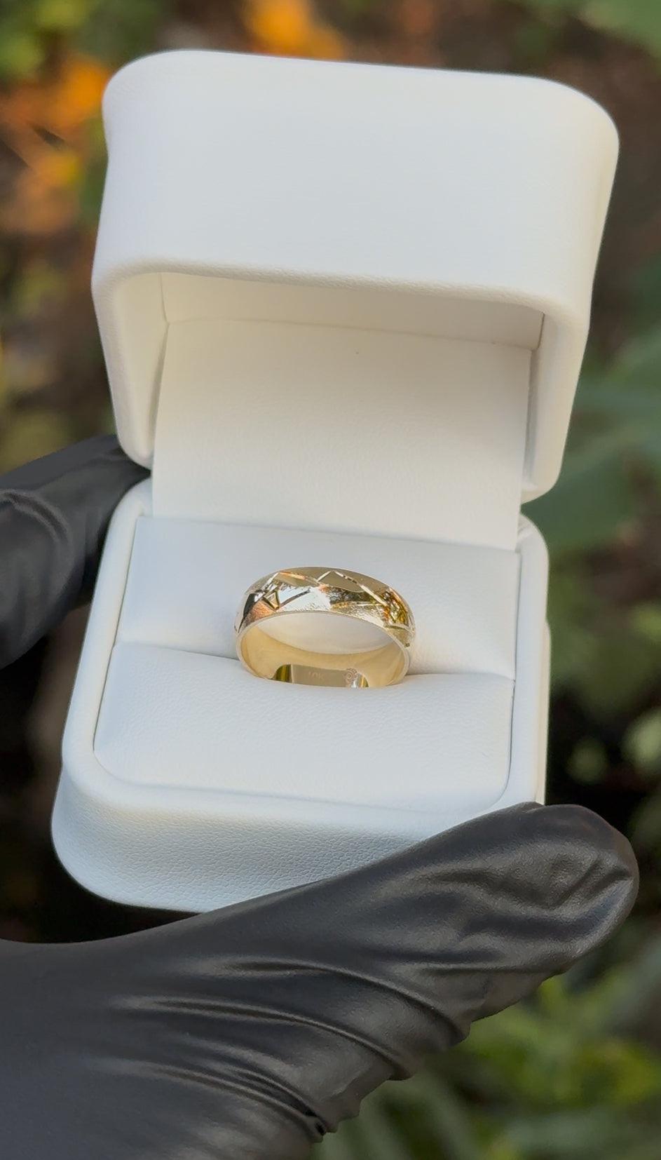 Samoan Tribal Design Ring – 6mm (Solid 14K Gold)