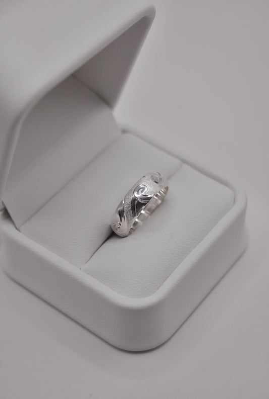 Māori Wave/Koru Ring – 6mm (Solid 14K Gold)